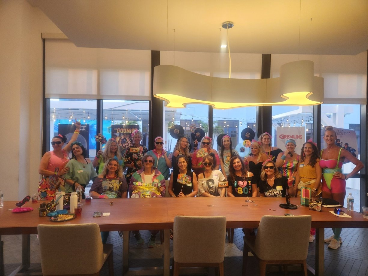 80's Party Group Celebration